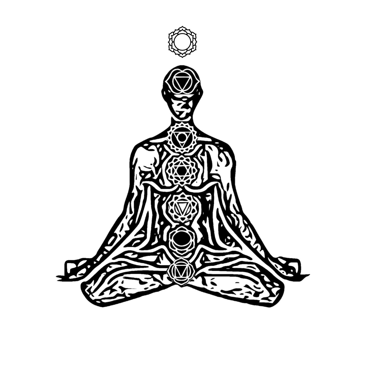 人體中有七個能量中樞<br>存在於身體、心靈、意識之中 ，被稱爲脈輪。